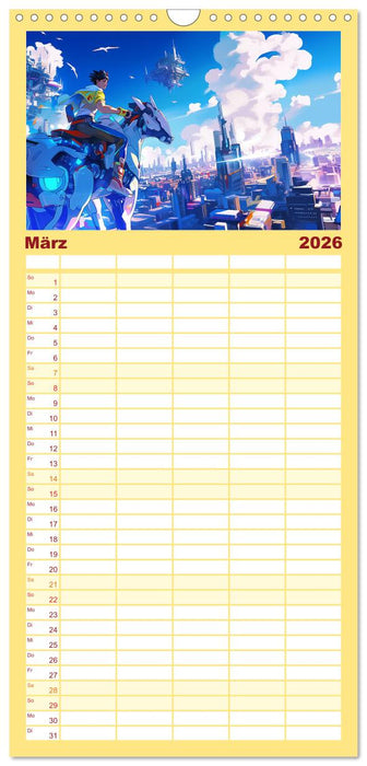 Die Zukunft wird richtig cool (CALVENDO Familienplaner 2026)