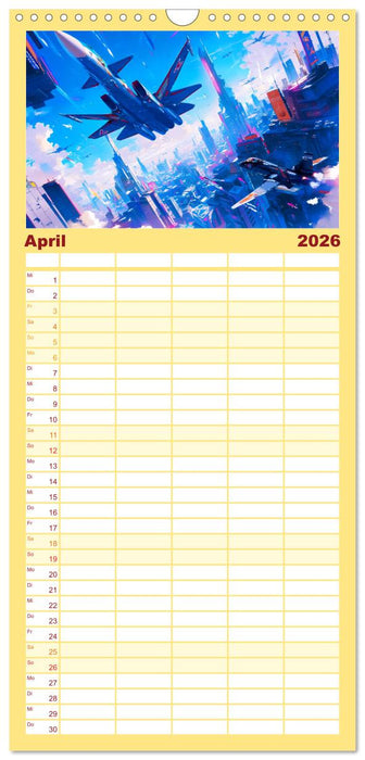 Die Zukunft wird richtig cool (CALVENDO Familienplaner 2026)