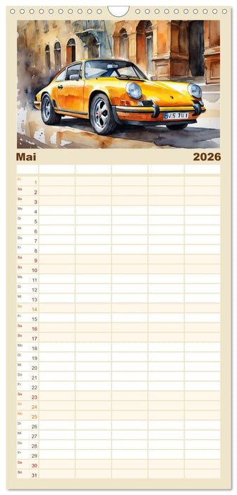 Oldtimer - Kultmodelle aus den 1960er Jahren (CALVENDO Familienplaner 2026)