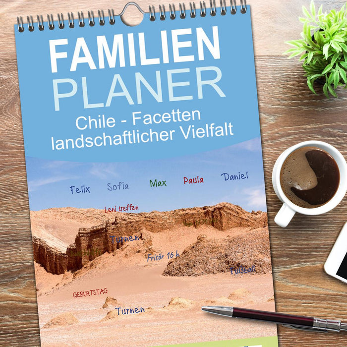 Chile - Facetten landschaftlicher Vielfalt (CALVENDO Familienplaner 2026)