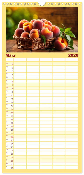 Gesundes frisches Obst (CALVENDO Familienplaner 2026)