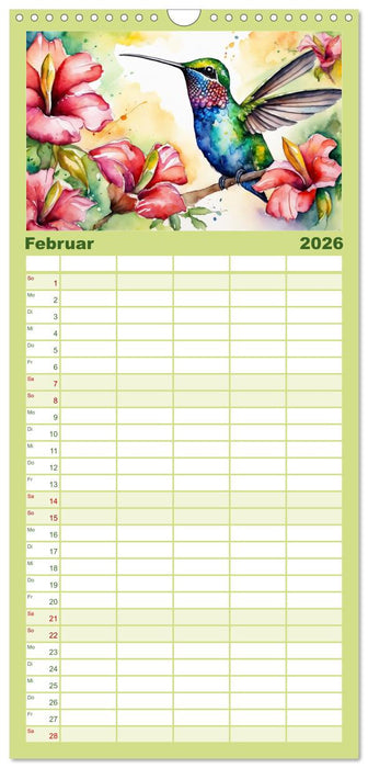 Schillernde Edelsteine (CALVENDO Familienplaner 2026)