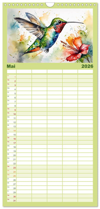 Schillernde Edelsteine (CALVENDO Familienplaner 2026)