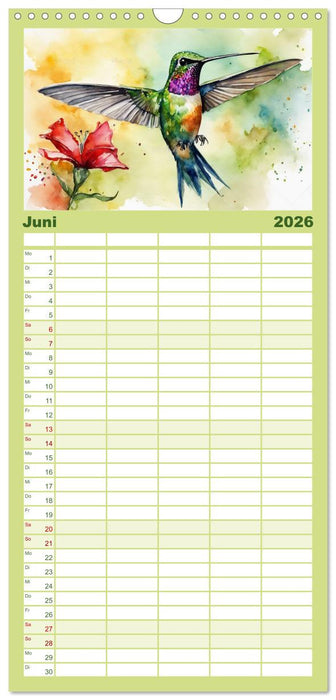 Schillernde Edelsteine (CALVENDO Familienplaner 2026)