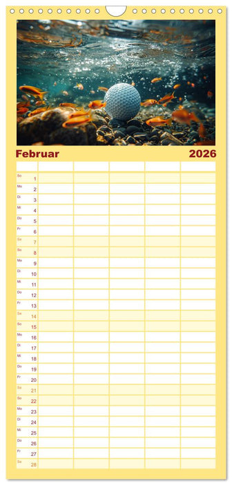 Tierische Balljunkies (CALVENDO Familienplaner 2026)