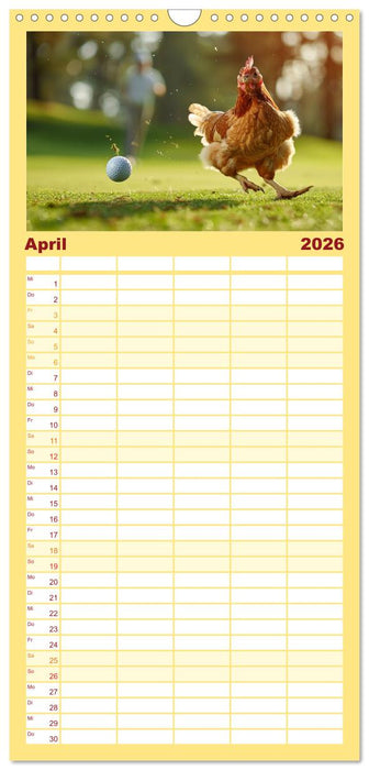 Tierische Balljunkies (CALVENDO Familienplaner 2026)