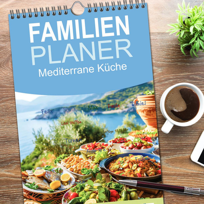 Mediterrane Küche (CALVENDO Familienplaner 2026)