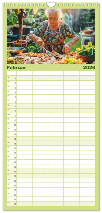 Mediterrane Küche (CALVENDO Familienplaner 2026)