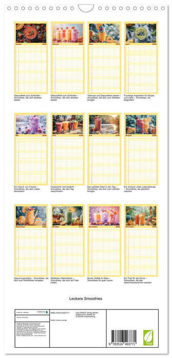Leckere Smoothies (CALVENDO Familienplaner 2026)