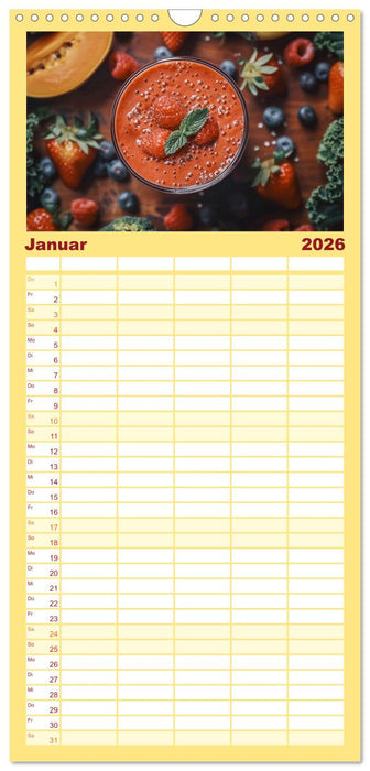 Leckere Smoothies (CALVENDO Familienplaner 2026)