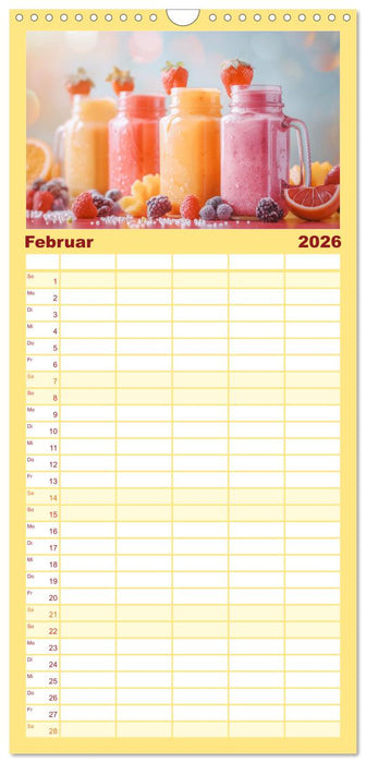 Leckere Smoothies (CALVENDO Familienplaner 2026)