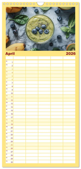 Leckere Smoothies (CALVENDO Familienplaner 2026)