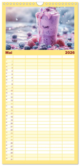 Leckere Smoothies (CALVENDO Familienplaner 2026)