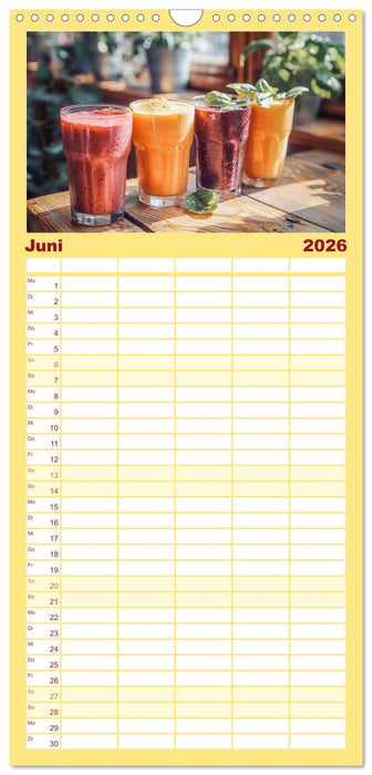 Leckere Smoothies (CALVENDO Familienplaner 2026)