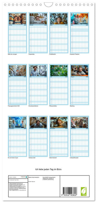 Ich liebe jeden Tag im Büro (CALVENDO Familienplaner 2026)