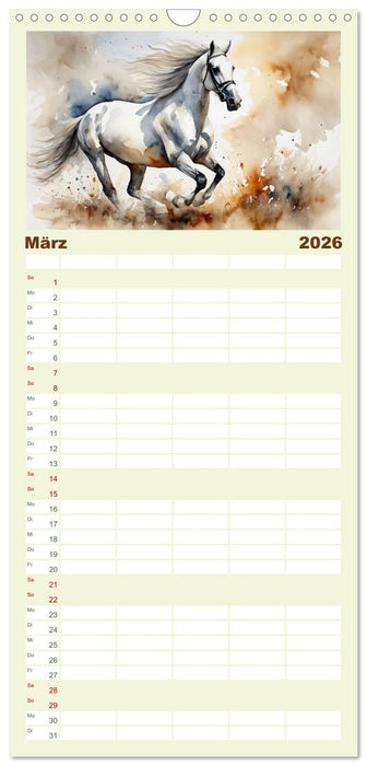 Elegant und anmutig (CALVENDO Familienplaner 2026)