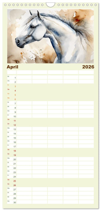 Elegant und anmutig (CALVENDO Familienplaner 2026)