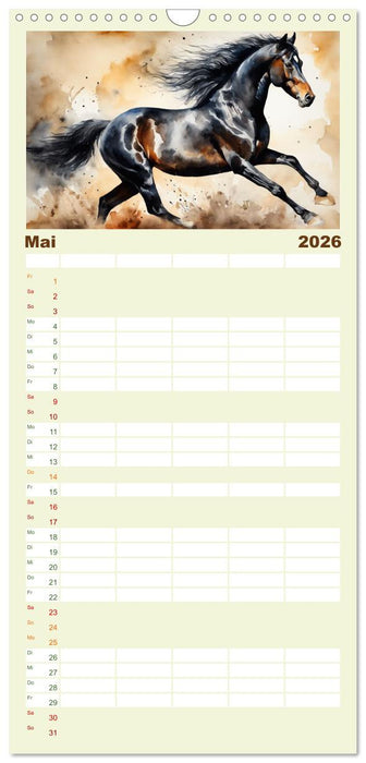 Elegant und anmutig (CALVENDO Familienplaner 2026)