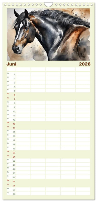 Elegant und anmutig (CALVENDO Familienplaner 2026)