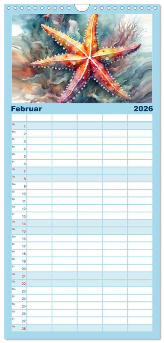 Meereskreaturen - Lebendige Unterwasserwelt (CALVENDO Familienplaner 2026)