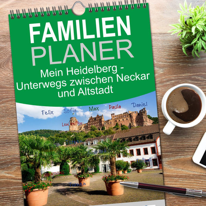 Mein Heidelberg - Unterwegs zwischen Neckar und Altstadt (CALVENDO Familienplaner 2026)