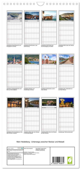 Mein Heidelberg - Unterwegs zwischen Neckar und Altstadt (CALVENDO Familienplaner 2026)