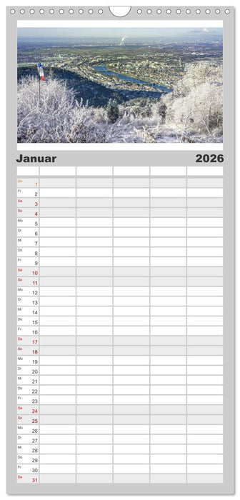 Mein Heidelberg - Unterwegs zwischen Neckar und Altstadt (CALVENDO Familienplaner 2026)
