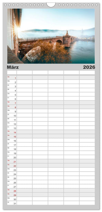 Mein Heidelberg - Unterwegs zwischen Neckar und Altstadt (CALVENDO Familienplaner 2026)