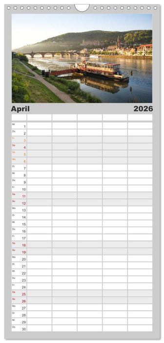 Mein Heidelberg - Unterwegs zwischen Neckar und Altstadt (CALVENDO Familienplaner 2026)