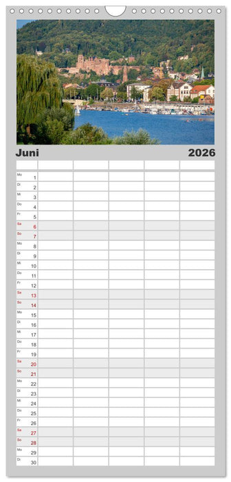 Mein Heidelberg - Unterwegs zwischen Neckar und Altstadt (CALVENDO Familienplaner 2026)