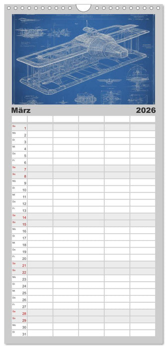 Steampunk - Blaupausen (CALVENDO Familienplaner 2026)