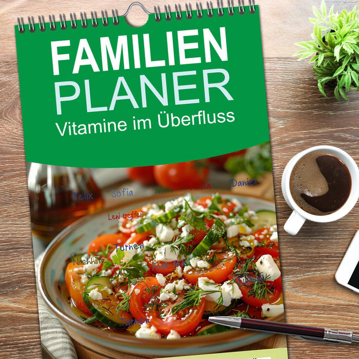 Vitamine im Überfluss (CALVENDO Familienplaner 2026)