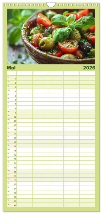 Vitamine im Überfluss (CALVENDO Familienplaner 2026)