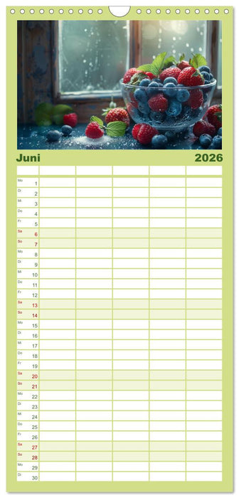 Vitamine im Überfluss (CALVENDO Familienplaner 2026)