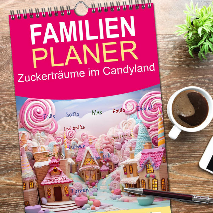 Zuckerträume im Candyland (CALVENDO Familienplaner 2026)