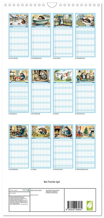 Bei Familie Igel (CALVENDO Familienplaner 2026)