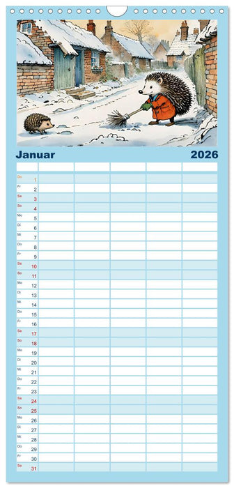 Bei Familie Igel (CALVENDO Familienplaner 2026)