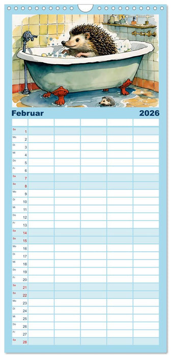 Bei Familie Igel (CALVENDO Familienplaner 2026)