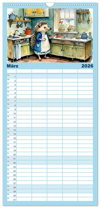 Bei Familie Igel (CALVENDO Familienplaner 2026)