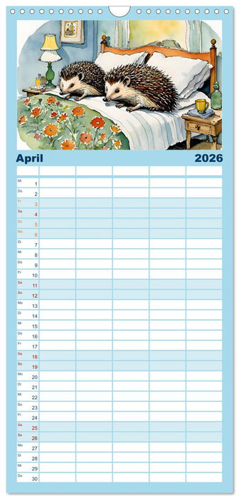Bei Familie Igel (CALVENDO Familienplaner 2026)