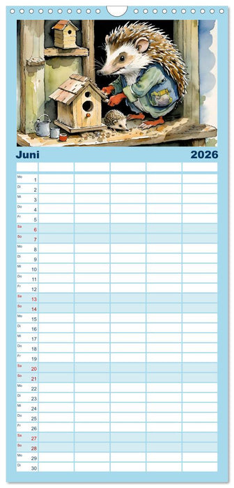 Bei Familie Igel (CALVENDO Familienplaner 2026)