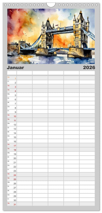 Sehenswertes rund um die Welt (CALVENDO Familienplaner 2026)
