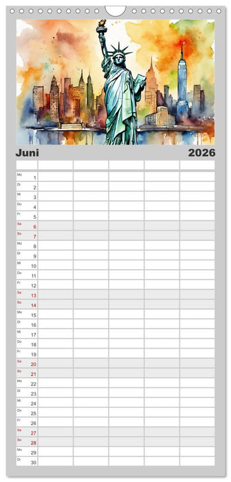 Sehenswertes rund um die Welt (CALVENDO Familienplaner 2026)