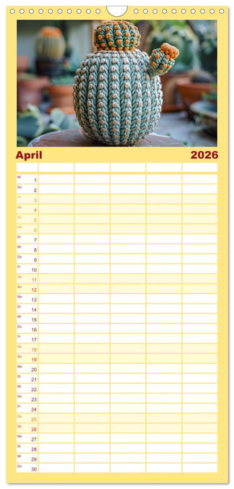 Lustige Strick-Ideen (CALVENDO Familienplaner 2026)