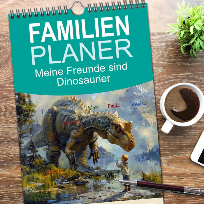 Meine Freunde sind Dinosaurier (CALVENDO Familienplaner 2026)