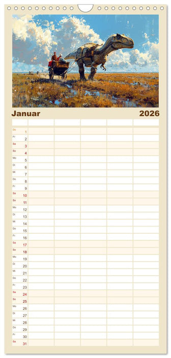 Meine Freunde sind Dinosaurier (CALVENDO Familienplaner 2026)