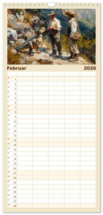 Meine Freunde sind Dinosaurier (CALVENDO Familienplaner 2026)