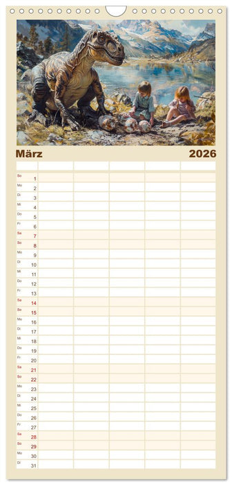 Meine Freunde sind Dinosaurier (CALVENDO Familienplaner 2026)
