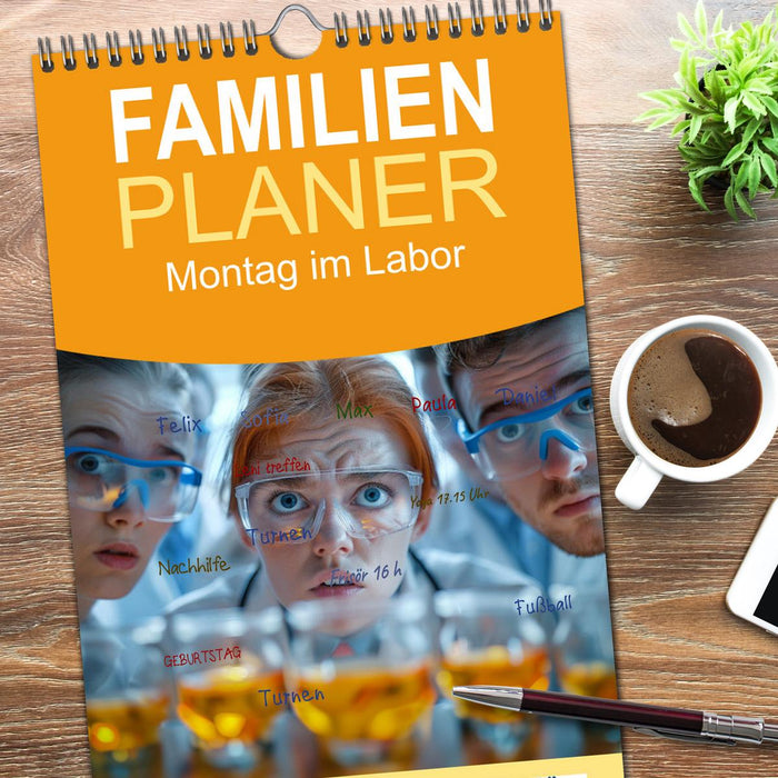 Montag im Labor (CALVENDO Familienplaner 2026)