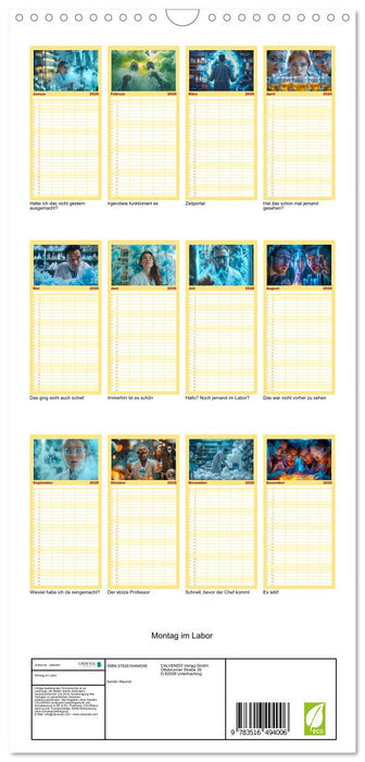 Montag im Labor (CALVENDO Familienplaner 2026)
